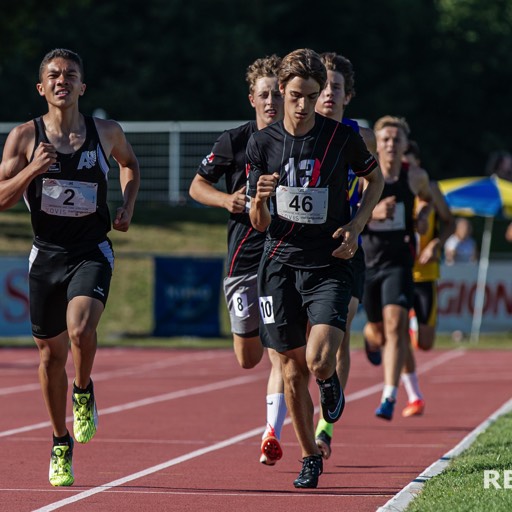 Tyler Aerni an der Mehrkampf Schweizer Meisterschaft 2020 von Swiss Athletics in Langenthal. 1000 Meter Lauf