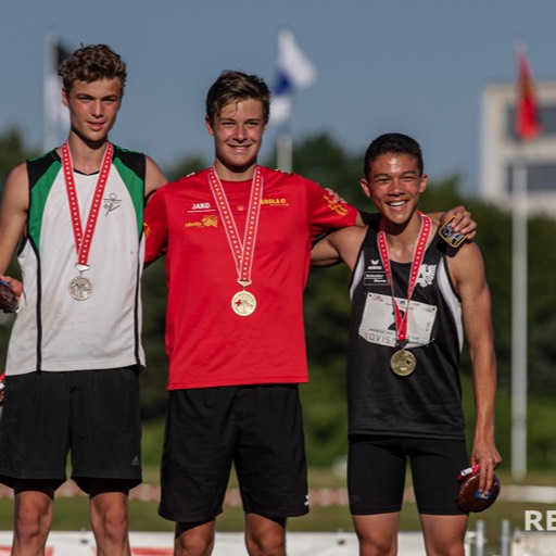 Tyler Aerni an der Mehrkampf Schweizer Meisterschaft 2020 von Swiss Athletics in Langenthal. 3. Platz