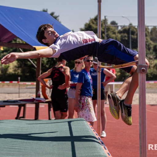 Mehrkampf Schweizer Meisterschaft 2020 von Swiss Athletics in Langenthal. Hochsprung