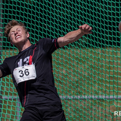 Mehrkampf Schweizer Meisterschaft 2020 von Swiss Athletics in Langenthal. Discus Werfen